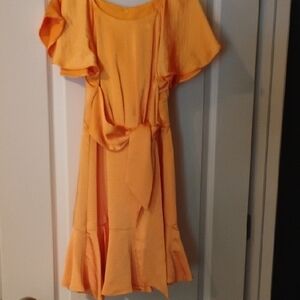 GB Girls Vibrant Orange Mini Dress